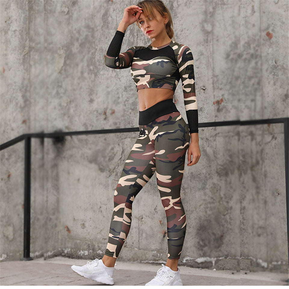 Women Camo Prints Leggings Army type Stretch Soft Yoga Gym Fitness Casual  Pants | eBay